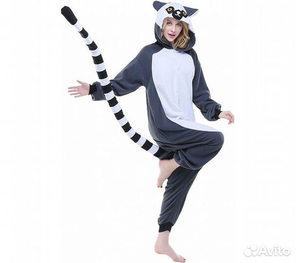 Кигуруми Funfur Fleece Лемур L