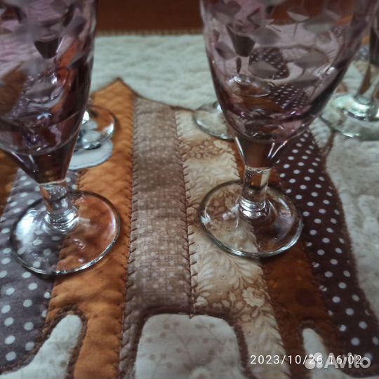 Рюмка марганцевое стекло
