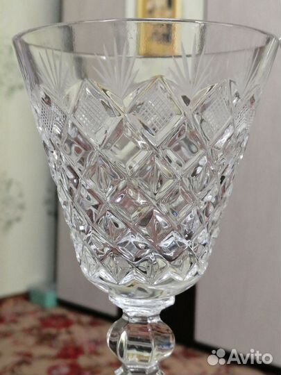 Фужеры СССР ромб, 2шт, 19х9см, состояние