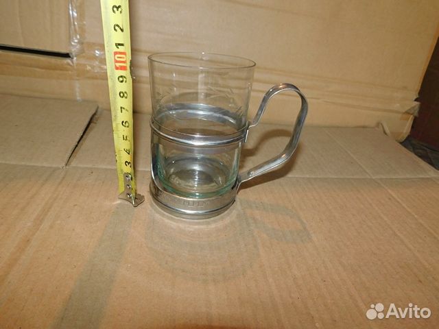 Старинный подстаканник со стаканом Смоленск СССР