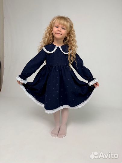 Платье из теплого хлопка