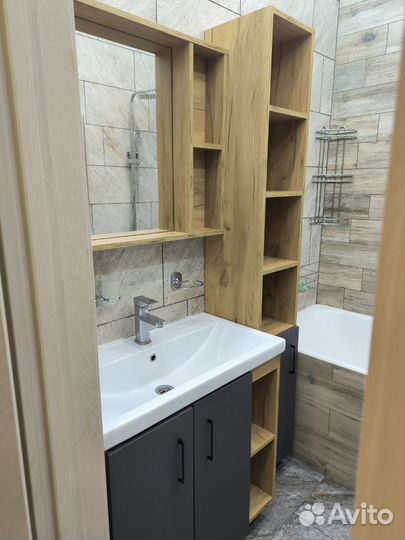 Тумба для ванной с зеркалом бу