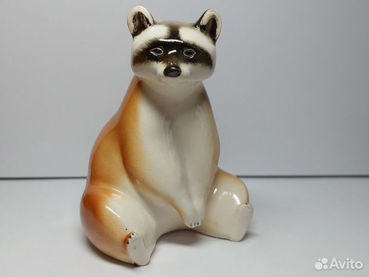 Енот фарфоровая статуэтка СССР лфз