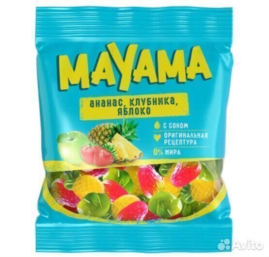 Опт - Мармелад Mayama со вкусами Ананаса, Яблока и