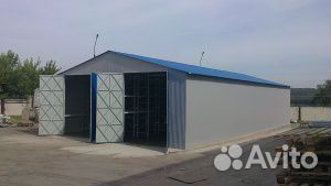 Ангар из сэндвич панелей