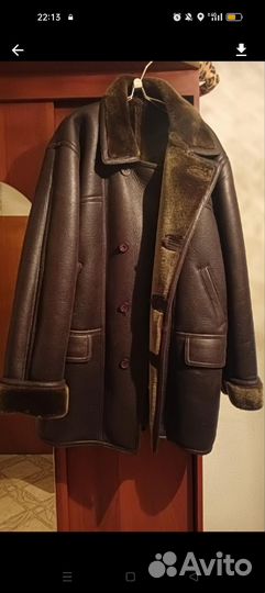 Кожаная дубленка мужская