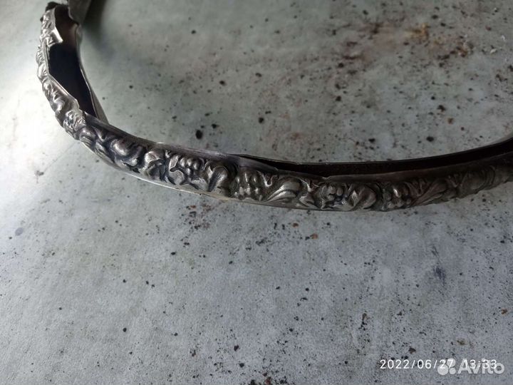 Рамка для фото серебро Кенигсберга диаметр 30 см