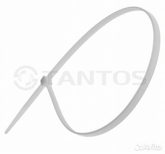 Хомут nylon 250x3,6 мм 100 шт. белый Tantos