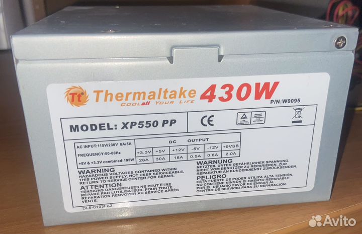 Блок питания thermaltake 430w