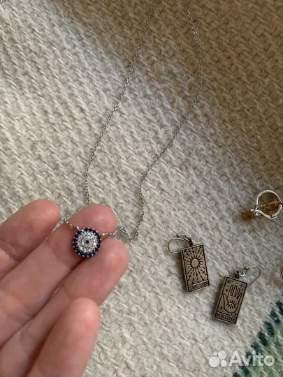 Кулон глаз оберег серьги taro таро