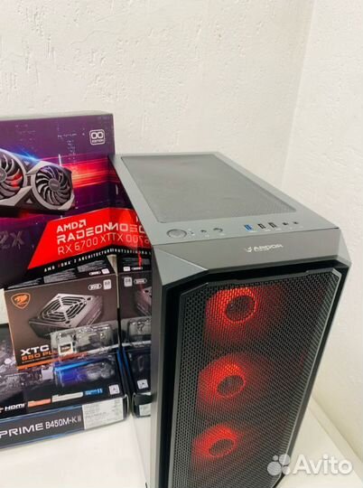 Игровой Ryzen 5 3600X 16 Gb RX6700XT 12 GB