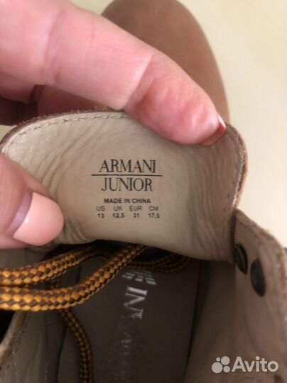 Ботинки Armani демисезонные