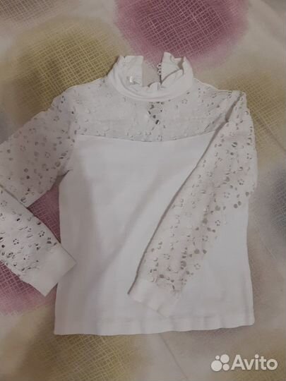 Блузка белая для девочек