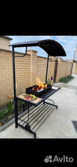 Мангал в стиле лофт