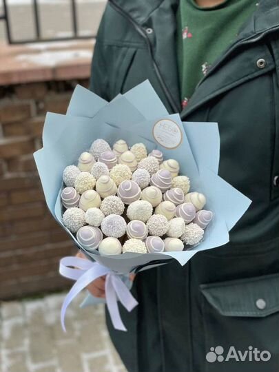 Клубника в шоколаде, Букеты с клубникой