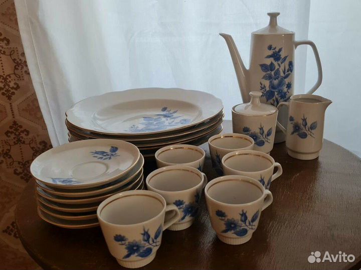 Сервиз ГДР для кофе. Винтаж СССР