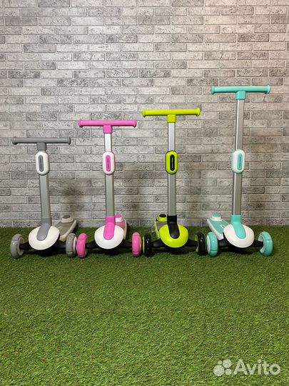 Самокат детский трехколесный Tech taim люксовое ка