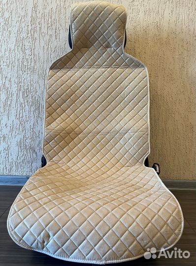 Комплект накидок на авто Алькантара к-т2шт Бежевый
