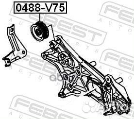 Ролик ремня приводного Mitsubishi Pajero 00
