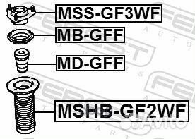 Пыльник переднего амортизатора mshb-GF2WF Febest