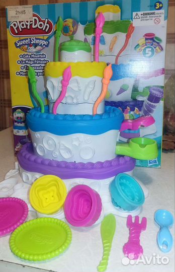 Play doh праздничный торт