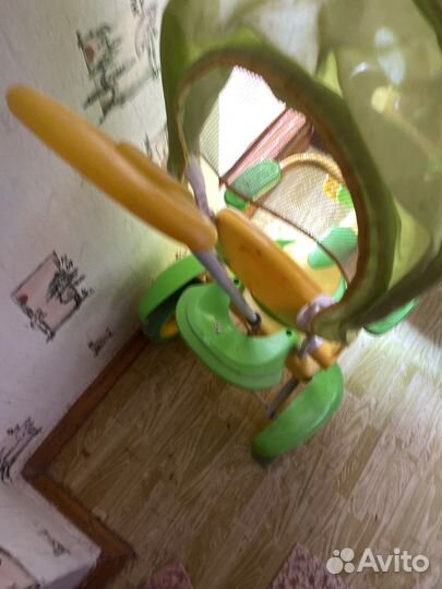 Велосипед с детской ручкой