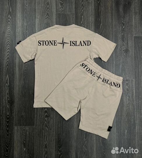 Костюм летний шорты и футболка Stone Island