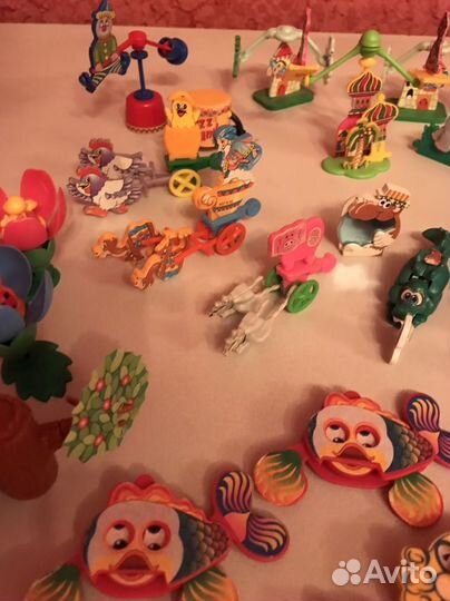 Редкие игрушки единички, сборка из киндера 90-х