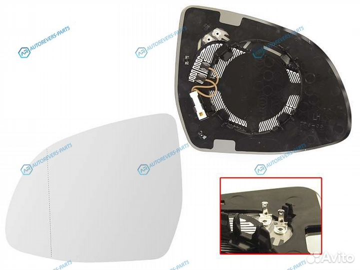 ST-121-0071 Полотно зеркала BMW X3 F25 14-17X6 F16