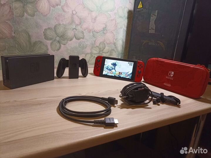 Nintendo switch прошитая + игры