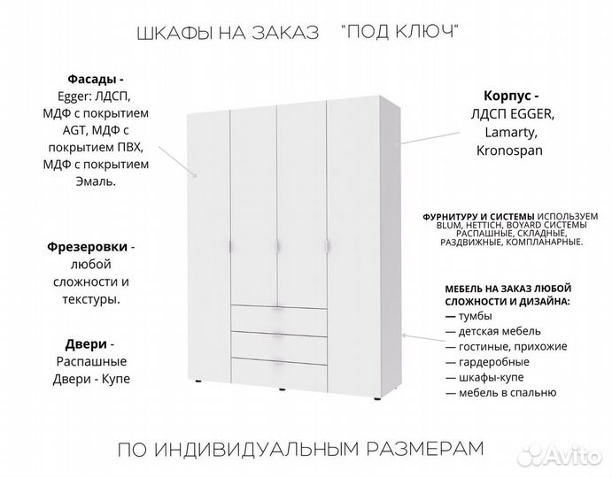 Гардеробная прихожая на заказ