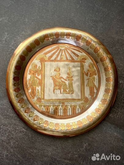 Тарелка декоративная настенная из Египта d20см