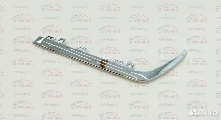 Хром планка диффузора левая Mercedes w222 S63 AMG