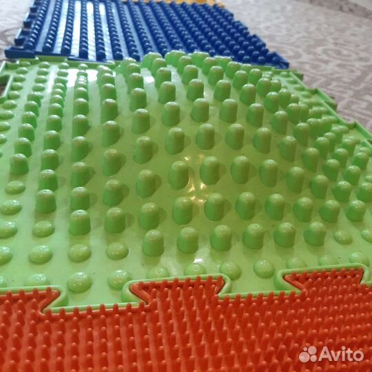 Развивающий (7шт пазлов) массажный коврик-пазл