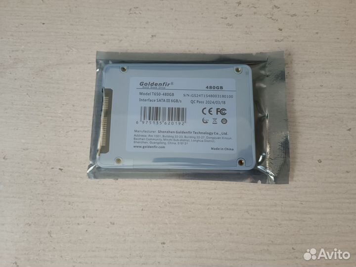 Ssd Goldenfir SATA 480 Гб/ 960 Гб