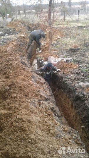 Копка колодцев,траншей,септиков