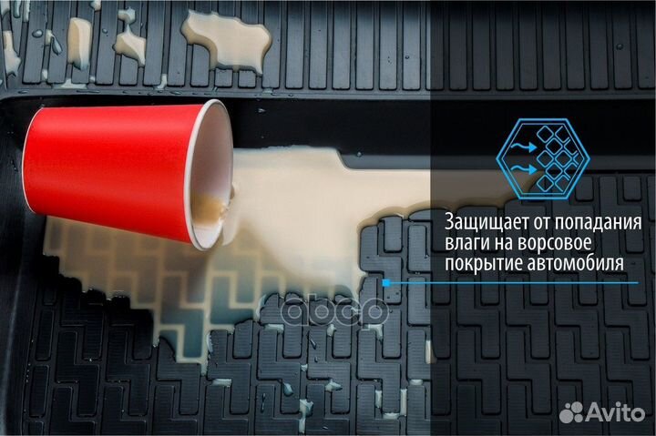 Коврики в салон(полиуретан) с креп.Hyundai ix35