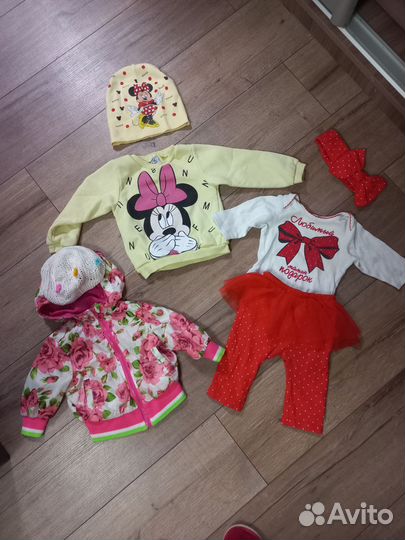 Пакет вещей на девочку весна от 3 до 6 мес
