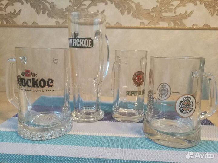 Пивные кружки и бокалы