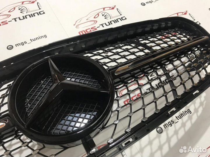 Решетка на Mercedes GLA Diamond Black 16+