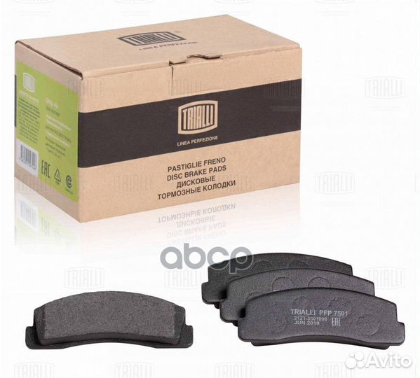 Колодки торм.пер. LADA 2121 LADA 2121 PFP 7501