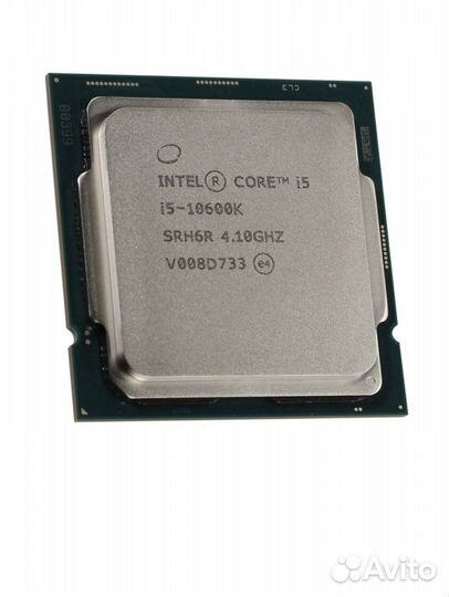Процессор новый intel core i5 10600K, 6x4100мгц