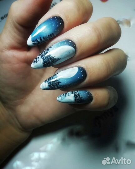 Наращивание, гель-лак, маникюр