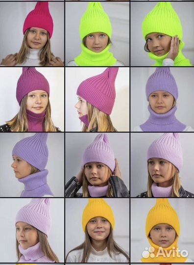 Шапка и снуд весна/осень