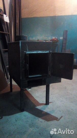 Печка на дровах для гаража