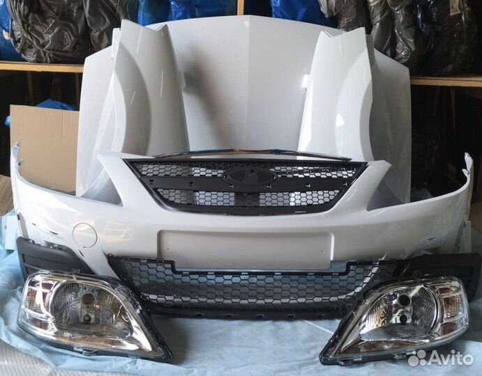 Ларгус капот бампер крыло фара новое В цвет