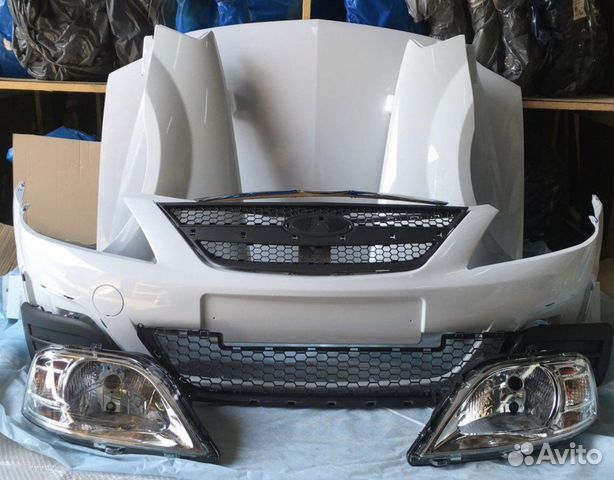 Ларгус капот бампер крыло фара новое В цвет