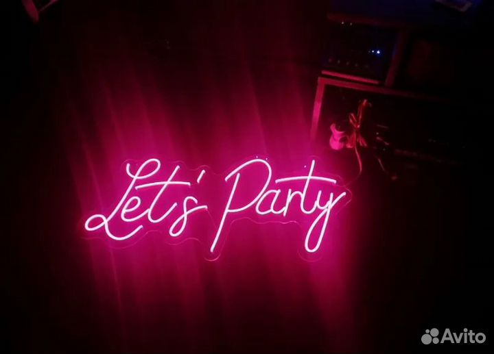 Неоновый светильник неоновая надпись