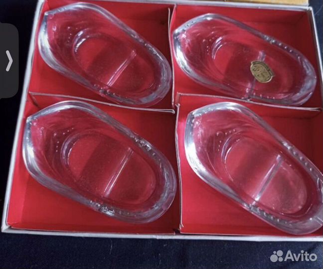 Пепельница эгоист башмачок Богемия 6 штук