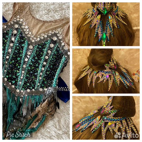 Украшение на кичку для художественной гимнастики